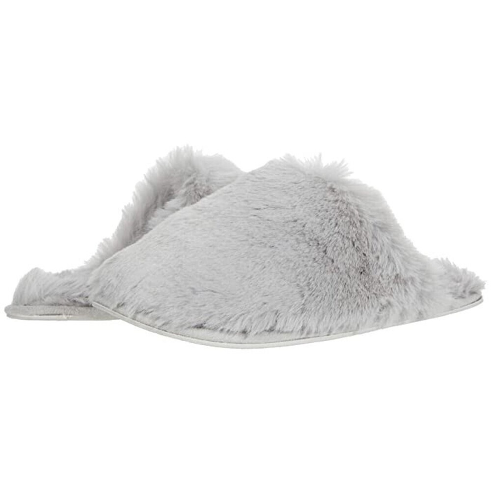 Joules Cosy Slipper Women's US 5 Gray Faux-Fur Comfort Slip-On Mule RHS4857
